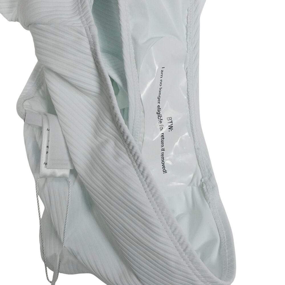 NWT New Andie Womens Tulum One Piece Swimsuit Size Large White Ribbed Swim 2992 - Picture 5 of 7